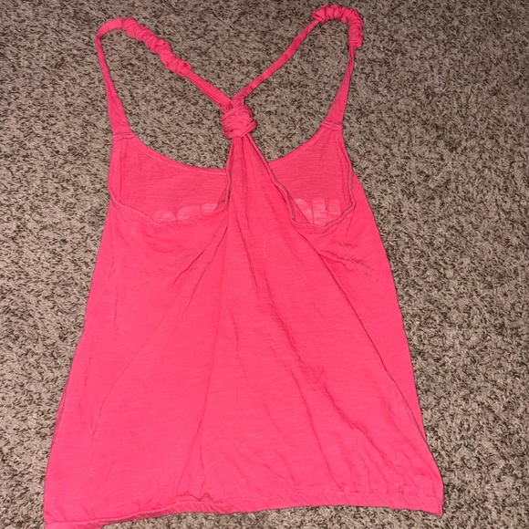 Y2K scrunchy hot pink 100%cotton hooters tank - Picture 5 of 5